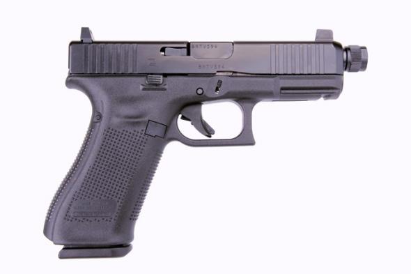 glock, g19 gen5, safe action, 9mm, 4.0 threaded barrel, 15+1 round, front serrations