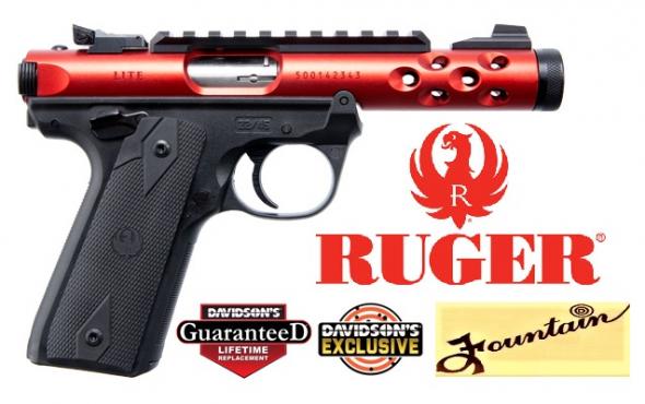Ruger Mark IV (Diablo Red) 22 Long Rifle (LR) 4.4" 10+1 Black Polymer Grip Red Anodized 💲💲Cash $499.95💲💲