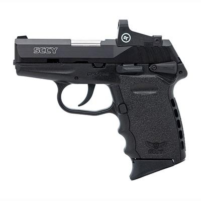 sccy, cpx-1, 9mm, 3.1" barrel, 10+1 round, black, ts, w/ct red dot