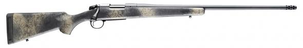 bergara, b-14 wilderness series ridge rifle, bolt action rifle, 6.5 prc, 24" barrel, threaded 5/8-24, cerakote finish, gray, wilderness synthetic...