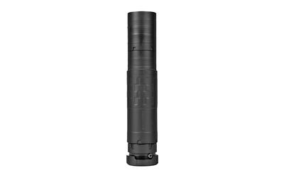 silencerco, omega 36m, suppressor, 5.56 nato to 338 lm & 9mm, black finish, 5.1"-7.65" length