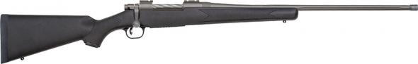 mossberg, patriot, 300win mag, 24" fluted threaded barrel, 3+1 round, stainless cerakote, black