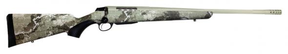 tikka t3x lite, bolt action rifle, 300 wsm, 24.38" fluted barrel, 1:11 twist, threaded 5/8x24, veil alpine camo, synthetic stock, cerakote barrel and...