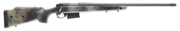bergara, b-14 terrain wilderness, 308win, 5+1 round, 20" threaded barrel, 5+1 round, woodland camo molded with mini-chassis stock