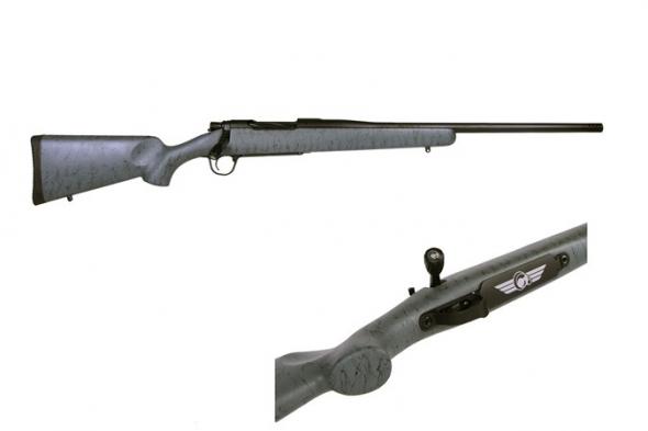 christensen arms, mesa, bolt action, 6.5 prc, 24" barrel, 3+1 round, gray w/black webbing