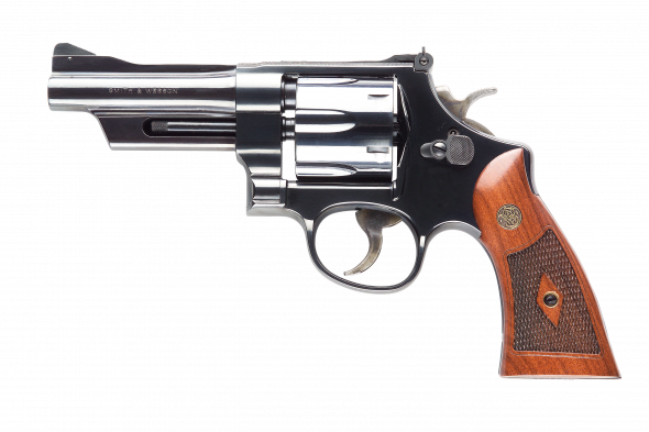 smith & wesson 27 classic 357 mag 4" 6rd checkered square butt walnut grip blued 150339