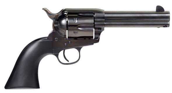 taylors and company, devil anse, .357 mag, 6 round, 4.75" barrel, blued matte, black wood grip