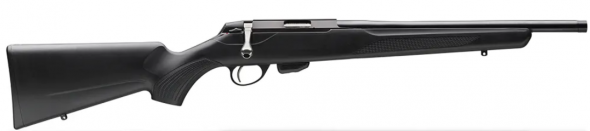 tikka, t1x, bolt action, 22 lr, 16" threaded barrel, 10+1 round, black finish