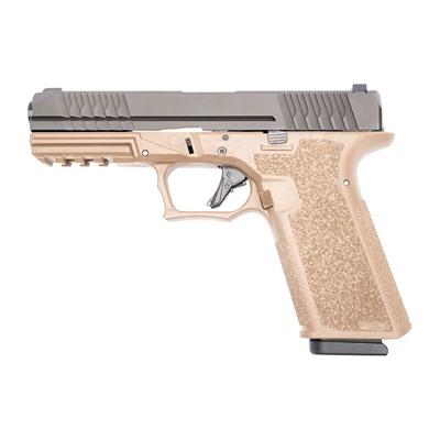 polymer80 pfs9 full size 9mm luger 4.49" 17+1 flat dark earth black nitride stainless steel slide flat dark earth polymer w/aggressive texture grip