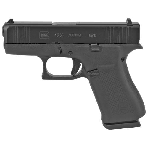 glock g43x 9mm black 3.39" 10+1 fs