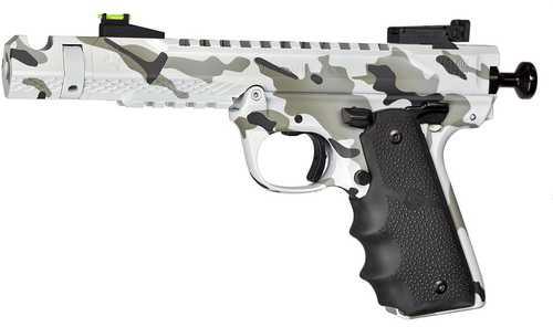 volquartsen firearms black mamba pistol 22 long rifle 4.5" barrel artic camo cerakote