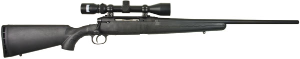 savage axis bolt 270 winchester 22" black synthetic black