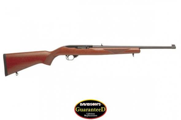 ruger 1102 10/22 semi-automatic 22 long rifle 18.5" walnut blue